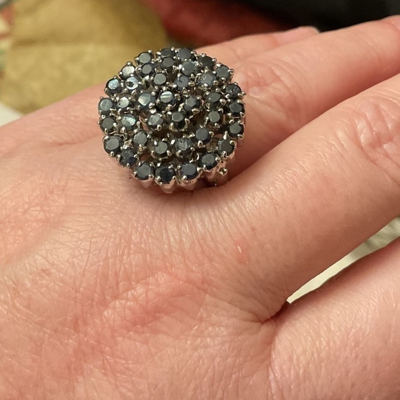 Sterling Silver 925 SAPPHIRE Ring New Size: US 8 3/4 - Picture 6 of 10